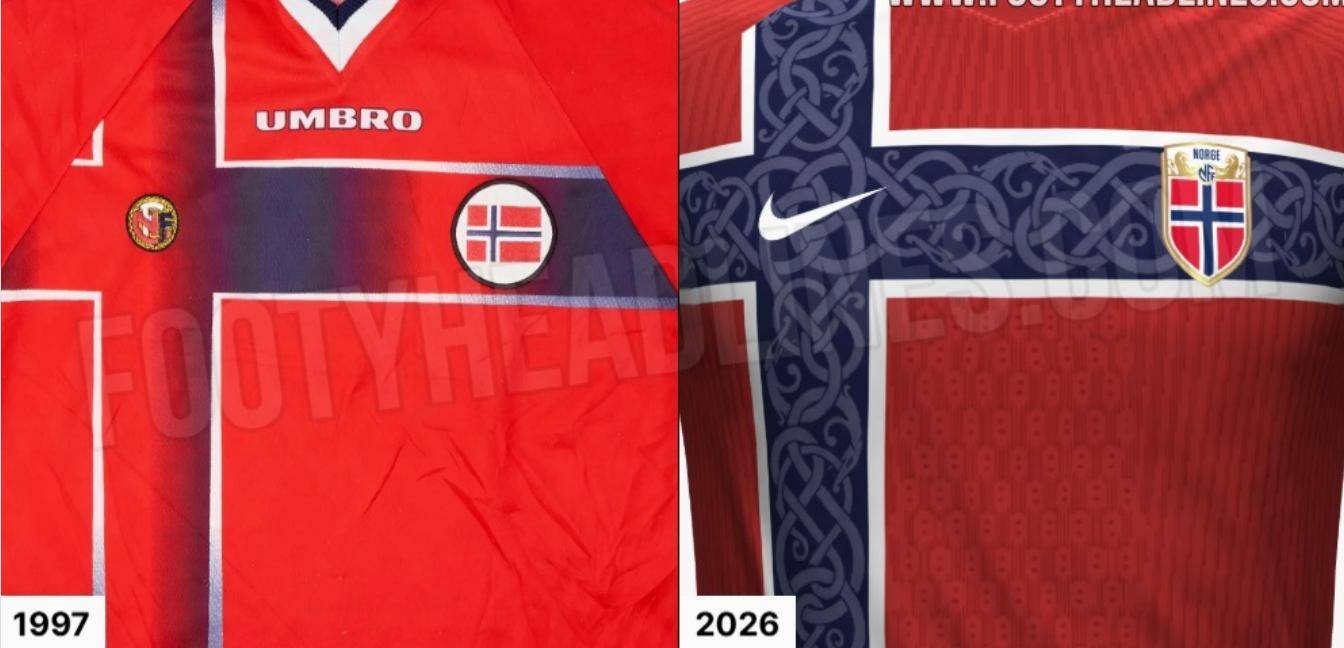 挪威队2026世界杯主场球衣曝光