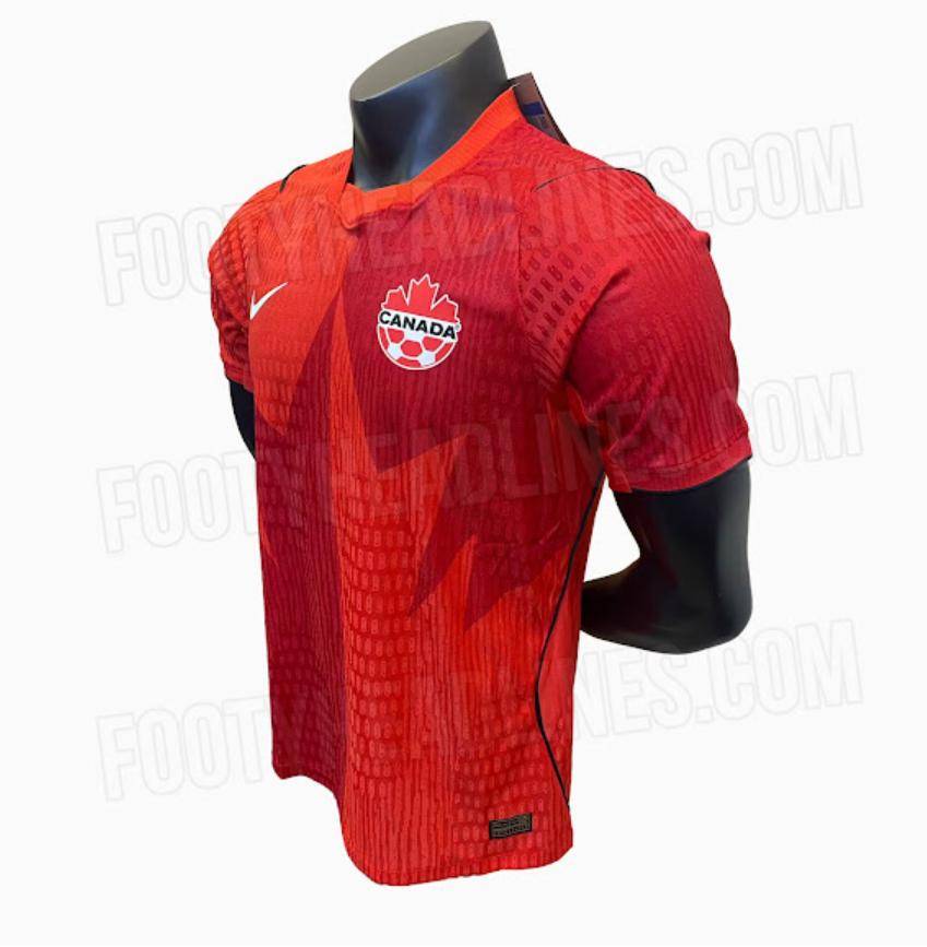 加拿大队2026世界杯主场球衣曝光